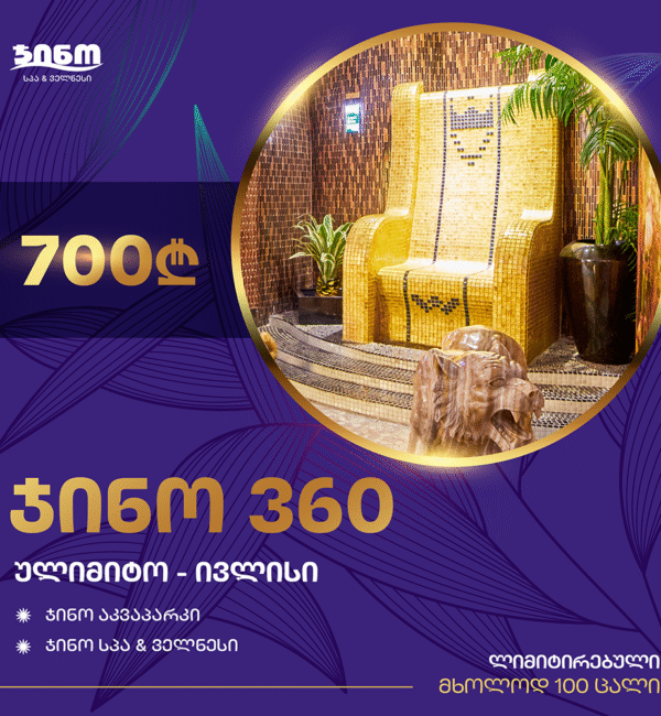 Gino 360 — ულიმიტო ივლისი მხოლოდ 700₾-ად!