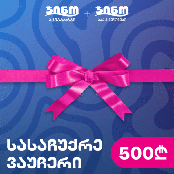 Gift voucher to Gino Aquapark 500GEL
