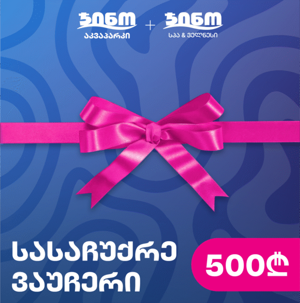 Gift voucher to Gino Aquapark 500GEL